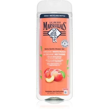Le Petit Marseillais White Peach Bio & Nectarine Bio gel de duș mătăsos - imagine 2